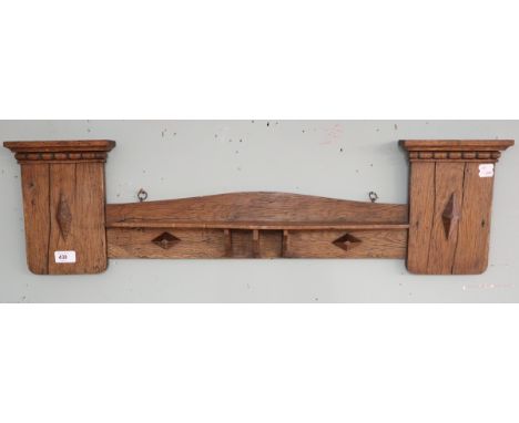 Oak wall shelf 