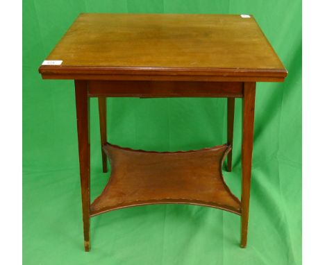 Mahogany card table 