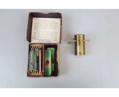 Pocket microscope and slides 