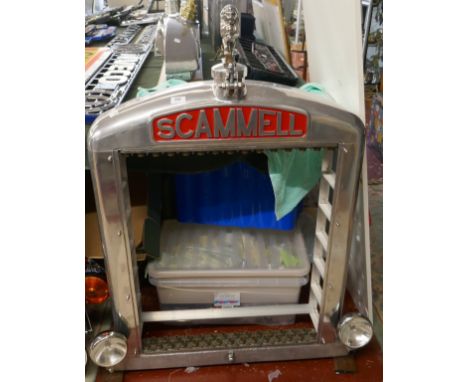 Scammell radiator grill display shelf with lion mascot rad cap 