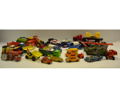 Dinky and Corgi - mainly playworn including horse box, snow plough; etc