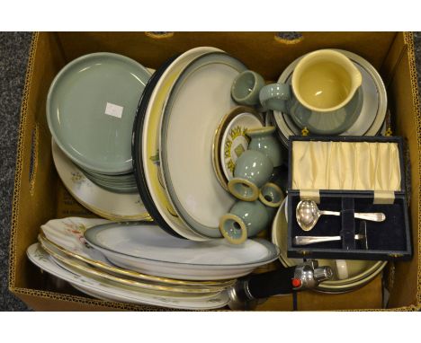 Ceramics - Denby stoneware; Royal Crown Derby  Derby Posies pattern plates(seconds); etc 
