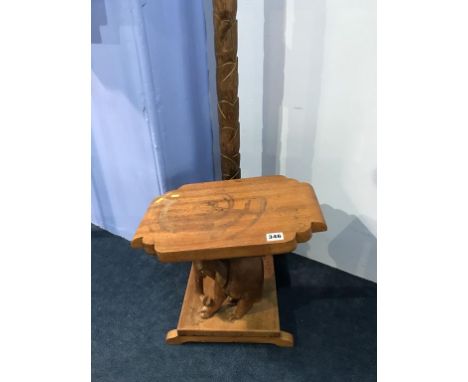 An elephant standard lamp