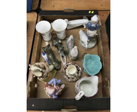 A tray of assorted, to include Royal Copenhagen etc.