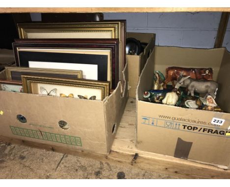 A shelf of assorted, to include a Nativity scene