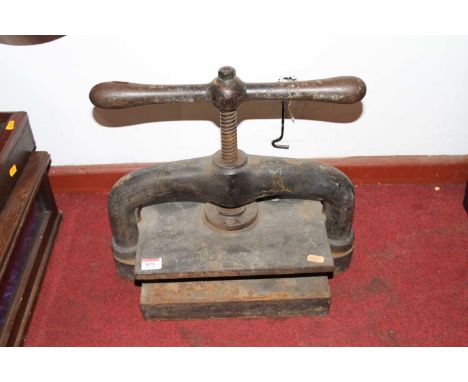 An oversized nineteenth century antique book press, mahogany and oak. for  sale online