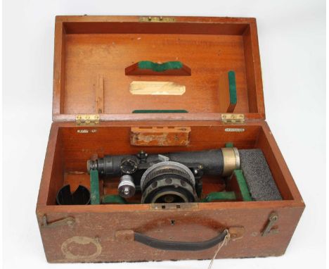 A vintage Watts of London cased theodolite, together with another similar (2)