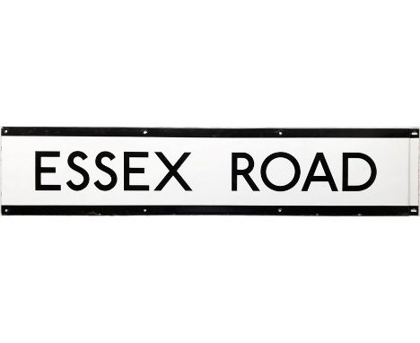 1960s/70s London Underground enamel PLATFORM FRIEZE PANEL from the Northern City Line platforms at Essex Road station. Opened