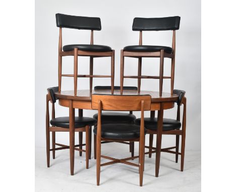 Victor B. Wilkins for G Plan - Fresco Range - A retro 20th century 1960s teak dining suite. The set comprising of a teak wood