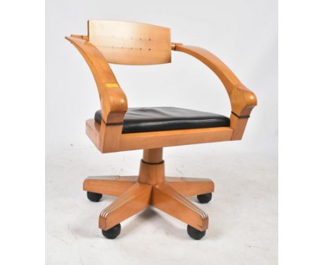 Massimo Scolari x Giorgetti - Spring model - An early 2000s Italian swivel office desk chair. The chair having an adjustable 