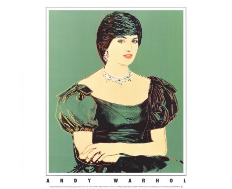 After Andy Warhol (American, 1928-1987) - Princess Diana - a vintage offset limited edition lithograph print poster. Of an ed