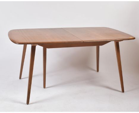 Lucian Ercolani - Ercol - Grand Plank Model 444 - A large retro mid 20th century beech and elm extending dining table. The ta