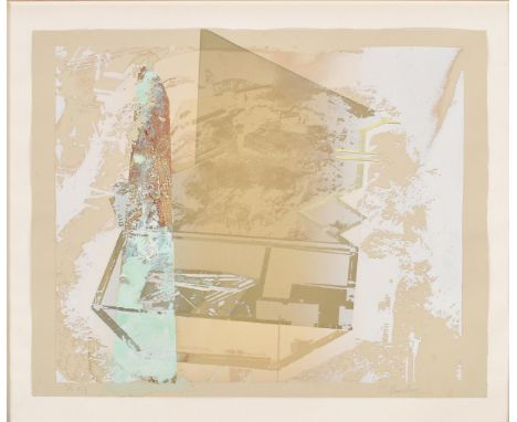 Steve Barraclough (Irish b. 1953-1987) - A late 20th century 1987 artist's proof mixed media on paper abstract painting. In w
