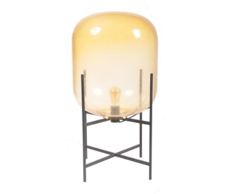 Sebastian Herkner x Oda - Pulpo Lamp - A contemporary steel &amp; hand blown glass Oda Pulpo desk table &amp; floor lamp ligh