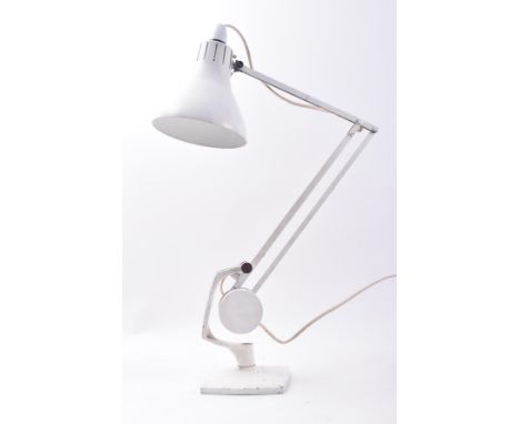 Hadrill Horstmann - A retro 20th century industrial counterbalance anglepoise office desk table lamp light. The lamp with adj