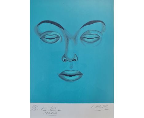 Félix Labisse ‘The Blue Dream’ limited edition lithograph 144 of 150, signed twice on the bottom with inscription and framed.