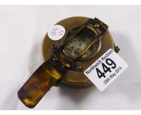 BRASS MILITARY COMPASS. T G & Co Ltd military MkIII brass compass 1941