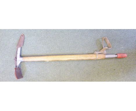 VINTAGE ALPENSTOCK. Vintage Austrian Stubai alpenstock with original sheath to blade