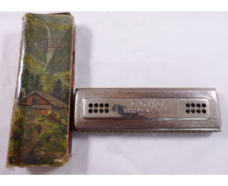 HOHNER ECHO HARP. Hohner, The Echo harp in original box