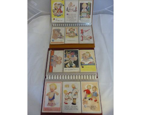 MABEL LUCIE ATTWELL. Two albums of vintage Mabel Lucie Attwell postcards