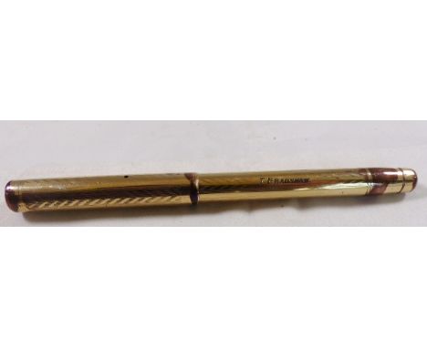 FOUNTAIN PEN. Swan Mabie Todd gold filled fountain pen