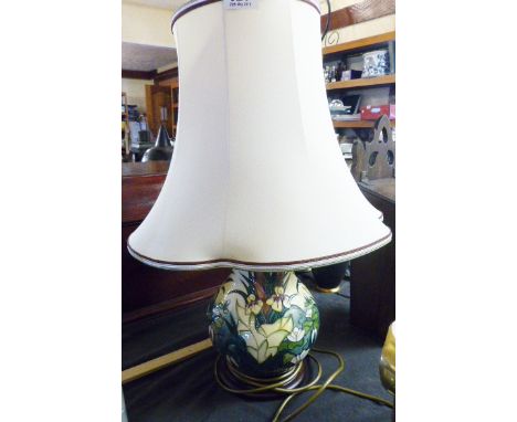 MOORCROFT LAMP BASE. Moorcroft lamp base, Lamia design by Rachel Bishop 1980, first quality