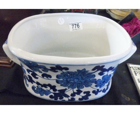 PLANTER. Flow blue planter  L ~ 30cm 
