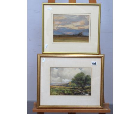 GEORGE HAMILTON CONSTANTINE (Sheffield Artist, 1878-1967) *ARR Evening Ringinglow, watercolour, signed indistinctly lower lef