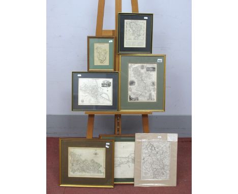 JOHN CARY (1755-1835) A Map of Yorkshire, hand coloured, compass to top right corner, 22 x 27cm. R.K. DAWSON, Map of Chesterf