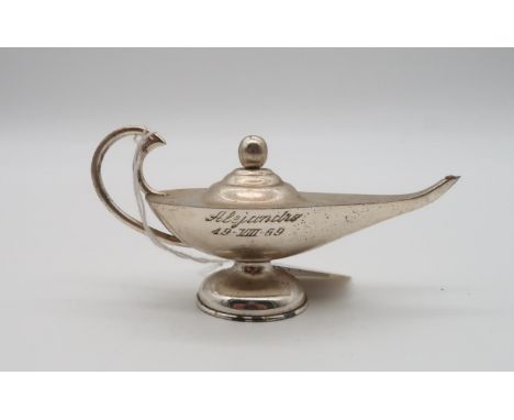 A Mexican sterling 'Genie's lamp', stamped marks to base Condition Report:Available upon request