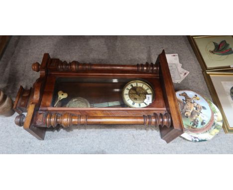 A Vienna wall clock and assorted collectors plates Condition Report:No condition report available.
