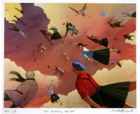 DONALD MACLEOD (SCOTTISH 1956-2018) THE ANGELS WEEP Print multiple, signed lower right, numbered 1/5,&nbsp;28 x 41.5cm Condit