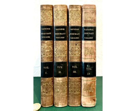 NATIONAL PORTRAIT, MANY ILLUSTRATIONS OF NOTEABLE PEOPLE, MEMOIRS JERDAN, FOUR VOLUMES, PUBLISHED FISHER SON &amp; JACKSON, L