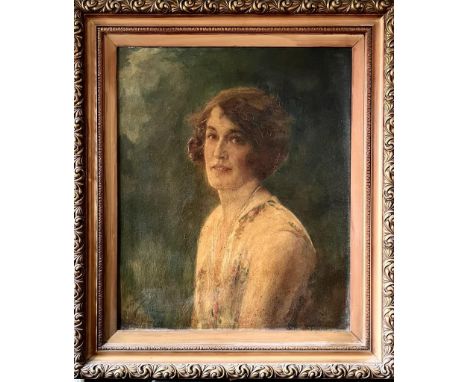 W. A. SHACKLETON, OIL ON CANVAS, PORTRAIT OF UNKNOWN SUBJECT, GILDED AND FRAMED, APPROX 76 x 53cm

 
