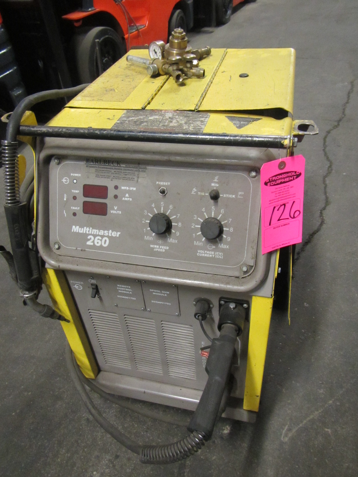 Esab Multimaster 260 Mig Welder with mig gun and built in wire feeder