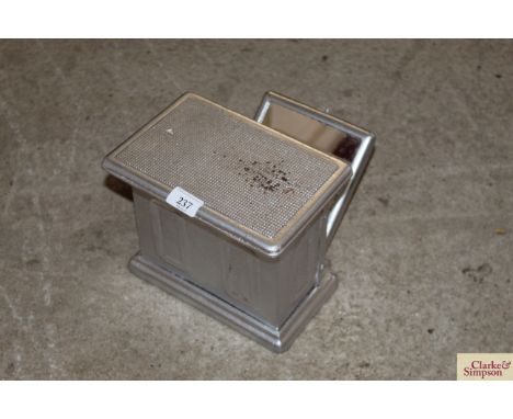 A set of Salter Belmont folding personal scales with mirror to show dial (to weigh 20 stones)