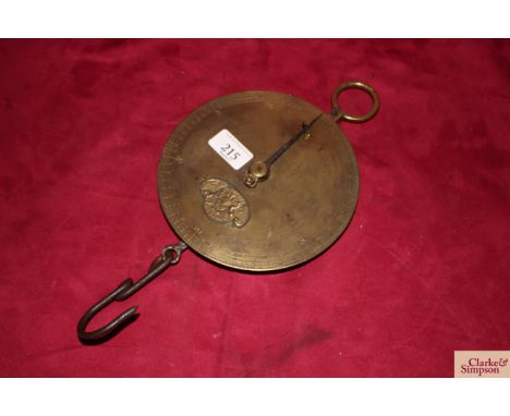A set of Marriott of London spring balance scales circa. 1884