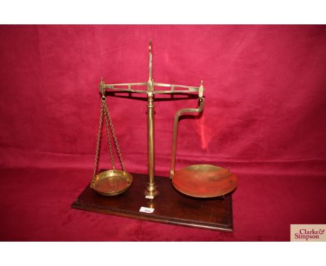 A set of Parnells &amp; Sons Bristol, beam scales, circa. mid-19th Century