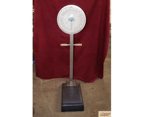 A set of Weighmaster personal weighing scales supplied by Marsdens Weighing Machines London No.22088