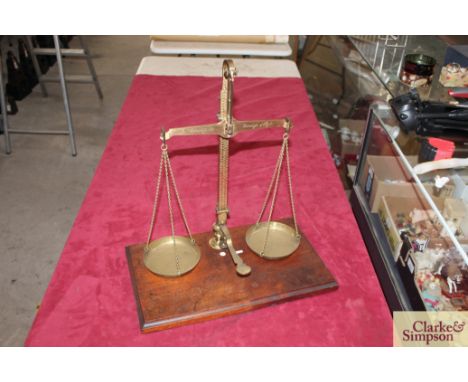 A set of W T Avery Ltd Birmingham "County Standard Borough of Hyde" scales