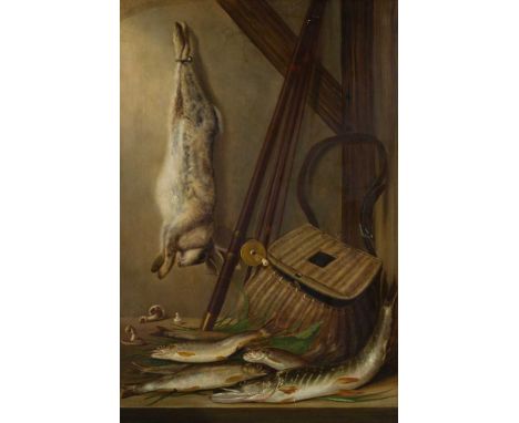 R**G**BROWN (BRITISH 19TH CENTURY) THE DAY'S BAG Signed and dated 1850, oil on canvasDimensions:83cm x 56cm (32.5in x 22in)