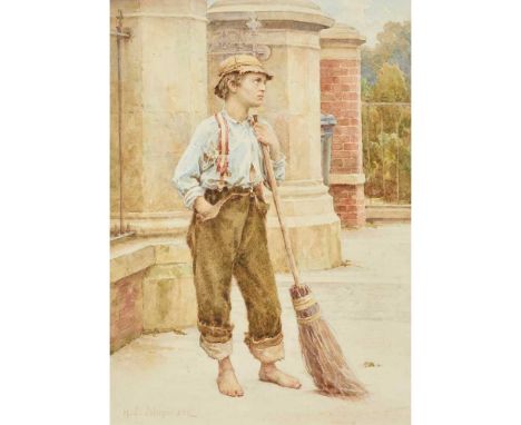 HENRY JAMES JOHNSTONE (BRITISH 1835-1907) YOUNG SWEEP Signed, watercolourDimensions:18cm x 13cm (7in x 5in)Provenance:Provena