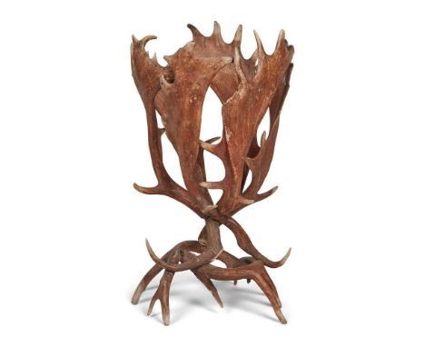 FALLOW DEER ANTLER STICK STAND 19TH CENTURY made from eight antlers in an open frameworkDimensions:65cm high