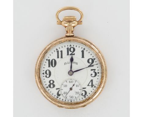 Montre De Poche Illinois Dean 2 étoiles - Mouvement Mécanique 15 Rubis - Vintage 1876