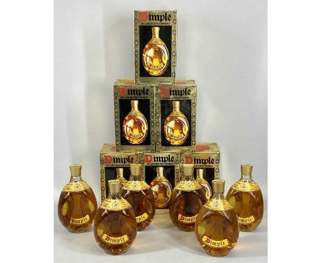 SIX BOTTLES HAIG'S DIMPLE DE LUXE SCOTCH WHISKY, in original presentation boxes, 70% proof, 26 2/3fl oz per bottleProvenance: