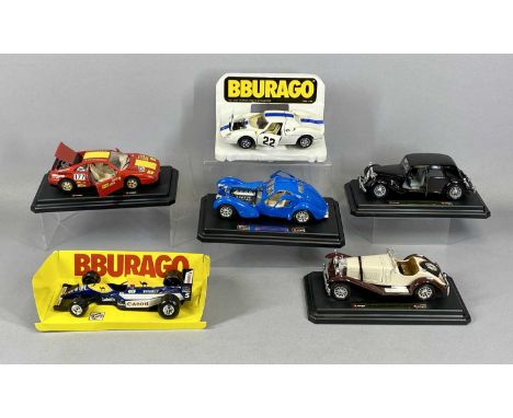 BURAGO 1/24 SCALE DIECAST SPORTS CARS, 60129 Ferrari 348tb 'Evoluzione', 6108 Williams FW14 1501 Citroen 15CBTA (1938), 1506 