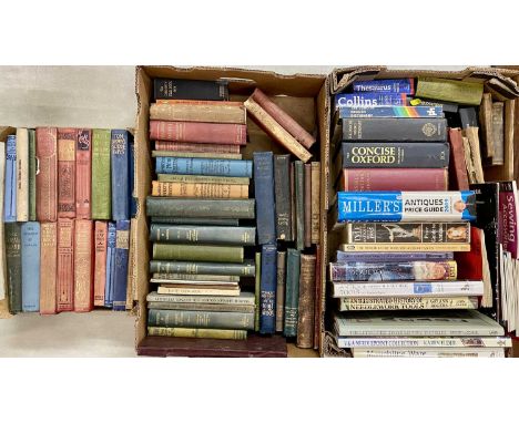 ANTIQUE COLLECTORS REFERENCE BOOKS, GUIDES & A QUANTITY OF VINTAGE BOOKS, three boxesProvenance: private collection Conwy