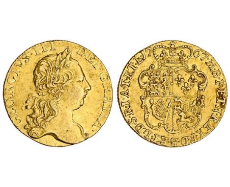 George III (1760-1820), Guinea, 1767, first laureate head right, rev. crowned shield (MCE 372; S.3727), very fine  provenance
