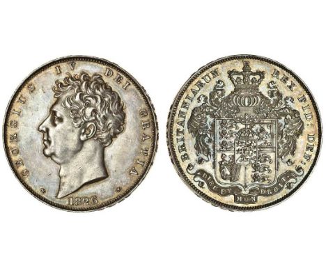 George IV (1820-30), proof Crown, 1826, septimo, bare head left, rev. shield with crest (ESC 257; S.3806), toned, extremely f