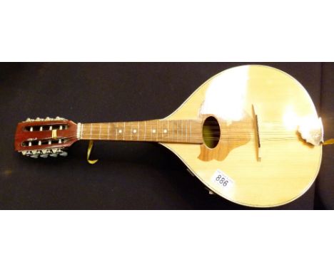 MANDOLIN. Vintage c1970s wooden mandolin